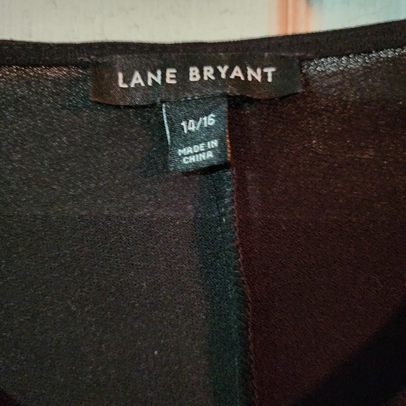 Black pleated front blouse - Picture 3 of 4